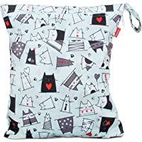 Damero Bolsa de Pañales Reutilizable- Bolsa de Cambio de Pañal para Bebes Impermeable- Bolsa para la Ropa de Bebé para…